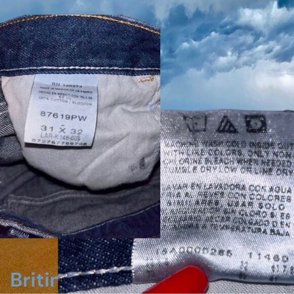 Rustler EUC Dark Wash 100 Cotton Denim Blue Jeans 31x32 - Picture 5 of 14